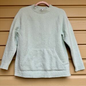 J. Jill Sweater Crewneck light mint green pastel spring size XS Cotton Wool